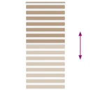 vidaXL zebrafüggönnyel homokbarna szövetszélesség 95,9 cm poliészter