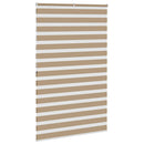 vidaXL zebrafüggönnyel homokbarna szövetszélesség 145,9 cm poliészter