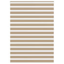 vidaXL zebrafüggönnyel homokbarna szövetszélesség 160,9 cm poliészter