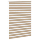 vidaXL zebrafüggönnyel homokbarna szövetszélesség 160,9 cm poliészter