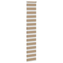 vidaXL zebrafüggönnyel homokbarna szövetszélesség 45,9 cm poliészter