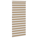 vidaXL zebrafüggönnyel homokbarna szövetszélesség 95,9 cm poliészter