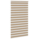 vidaXL zebrafüggönnyel homokbarna szövetszélesség 115,9 cm poliészter
