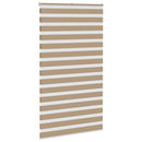 vidaXL zebrafüggönnyel homokbarna szövetszélesség 120,9 cm poliészter