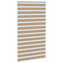 vidaXL zebrafüggönnyel homokbarna szövetszélesség 130,9 cm poliészter