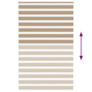 vidaXL zebrafüggönnyel homokbarna szövetszélesség 140,9 cm poliészter