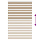 vidaXL zebrafüggönnyel homokbarna szövetszélesség 145,9 cm poliészter