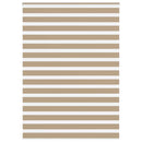 vidaXL zebrafüggönnyel homokbarna szövetszélesség 160,9 cm poliészter