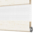 vidaXL zebrafüggönnyel márványbézs szövetszélesség 110,9 cm poliészter