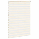 vidaXL zebrafüggönnyel márványbézs szövetszélesség 155,9 cm poliészter