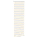 vidaXL zebrafüggönnyel márványbézs szövetszélesség 70,9 cm poliészter