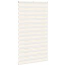 vidaXL zebrafüggönnyel márványbézs szövetszélesség 130,9 cm poliészter