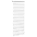 vidaXL zebrafüggönnyel fehér szövetszélesség 55,9 cm poliészter