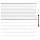 vidaXL zebrafüggönnyel fehér szövetszélesség 150,9 cm poliészter