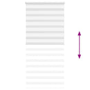 vidaXL zebrafüggönnyel fehér szövetszélesség 90,9 cm poliészter