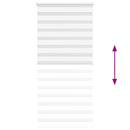vidaXL zebrafüggönnyel fehér szövetszélesség 95,9 cm poliészter