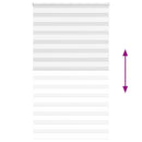 vidaXL zebrafüggönnyel fehér szövetszélesség 115,9 cm poliészter