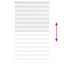 vidaXL zebrafüggönnyel fehér szövetszélesség 120,9 cm poliészter