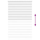 vidaXL zebrafüggönnyel fehér szövetszélesség 135,9 cm poliészter