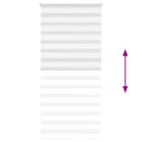 vidaXL zebrafüggönnyel fehér szövetszélesség 90,9 cm poliészter