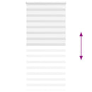 vidaXL zebrafüggönnyel fehér szövetszélesség 95,9 cm poliészter