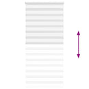 vidaXL zebrafüggönnyel fehér szövetszélesség 110,9 cm poliészter