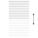 vidaXL zebrafüggönnyel fehér szövetszélesség 130,9 cm poliészter