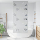 vidaXL zuhanyzó redőny 90x240 cm szövet szélessége 86 cm