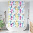 vidaXL zuhanyzó redőny 130x240 cm szövet szélessége 126 cm