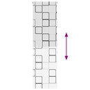 vidaXL zuhanyzó redőny 60x240 cm Szövetszélesség 56 cm