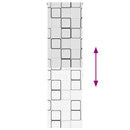 vidaXL zuhanyzó redőny 80x240 cm szövet szélessége 76 cm