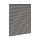 vidaXL pliszírozott redőny antracit 110x150 cm szövetszélesség 109,4cm