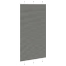 vidaXL pliszírozott redőny antracit 105x200 cm szövetszélesség 104,4cm
