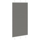 vidaXL pliszírozott redőny antracit 110x200 cm szövetszélesség 109,4cm