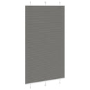 vidaXL pliszírozott redőny antracit 115x200 cm szövetszélesség 114,4cm