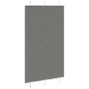 vidaXL pliszírozott redőny antracit 115x200 cm szövetszélesség 114,4cm