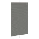 vidaXL pliszírozott redőny antracit 120x200 cm szövetszélesség 119,4cm