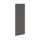 vidaXL pliszírozott redőny fekete 40x100 cm szövetszélesség 39,4 cm