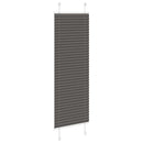 vidaXL pliszírozott redőny fekete 45x100 cm szövetszélesség 44,4 cm