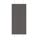 vidaXL pliszírozott redőny fekete 55x100 cm szövetszélesség 54,4 cm