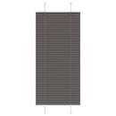 vidaXL pliszírozott redőny fekete 60x100 cm szövetszélesség 59,4 cm