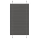 vidaXL pliszírozott redőny fekete 70x100 cm szövetszélesség 69,4 cm