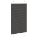 vidaXL pliszírozott redőny fekete 70x100 cm szövetszélesség 69,4 cm