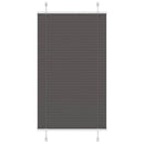 vidaXL pliszírozott redőny fekete 80x100 cm szövetszélesség 79,4 cm