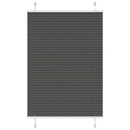vidaXL pliszírozott redőny fekete 90x100 cm szövetszélesség 89,4 cm