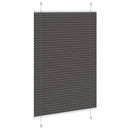 vidaXL pliszírozott redőny fekete 95x100 cm szövetszélesség 94,4 cm