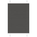 vidaXL pliszírozott redőny fekete 100x100 cm szövetszélesség 99,4 cm