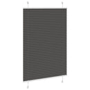 vidaXL pliszírozott redőny fekete 100x100 cm szövetszélesség 99,4 cm