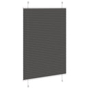 vidaXL pliszírozott redőny fekete 100x100 cm szövetszélesség 99,4 cm