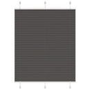 vidaXL pliszírozott redőny fekete 110x100 cm szövetszélesség 109,4 cm